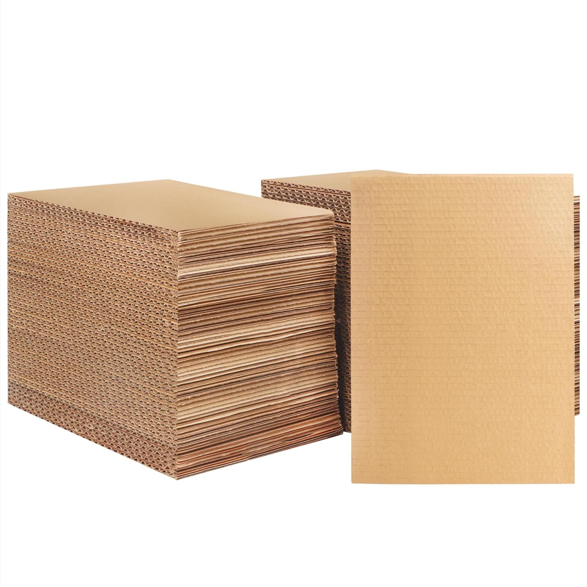 Two cardboard pieces used for a protective sandwich