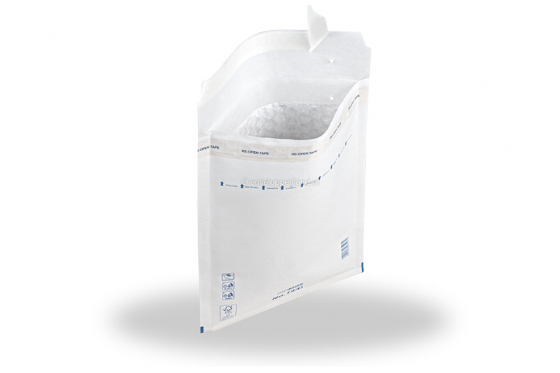 Envelope with bubble wrap packaging option