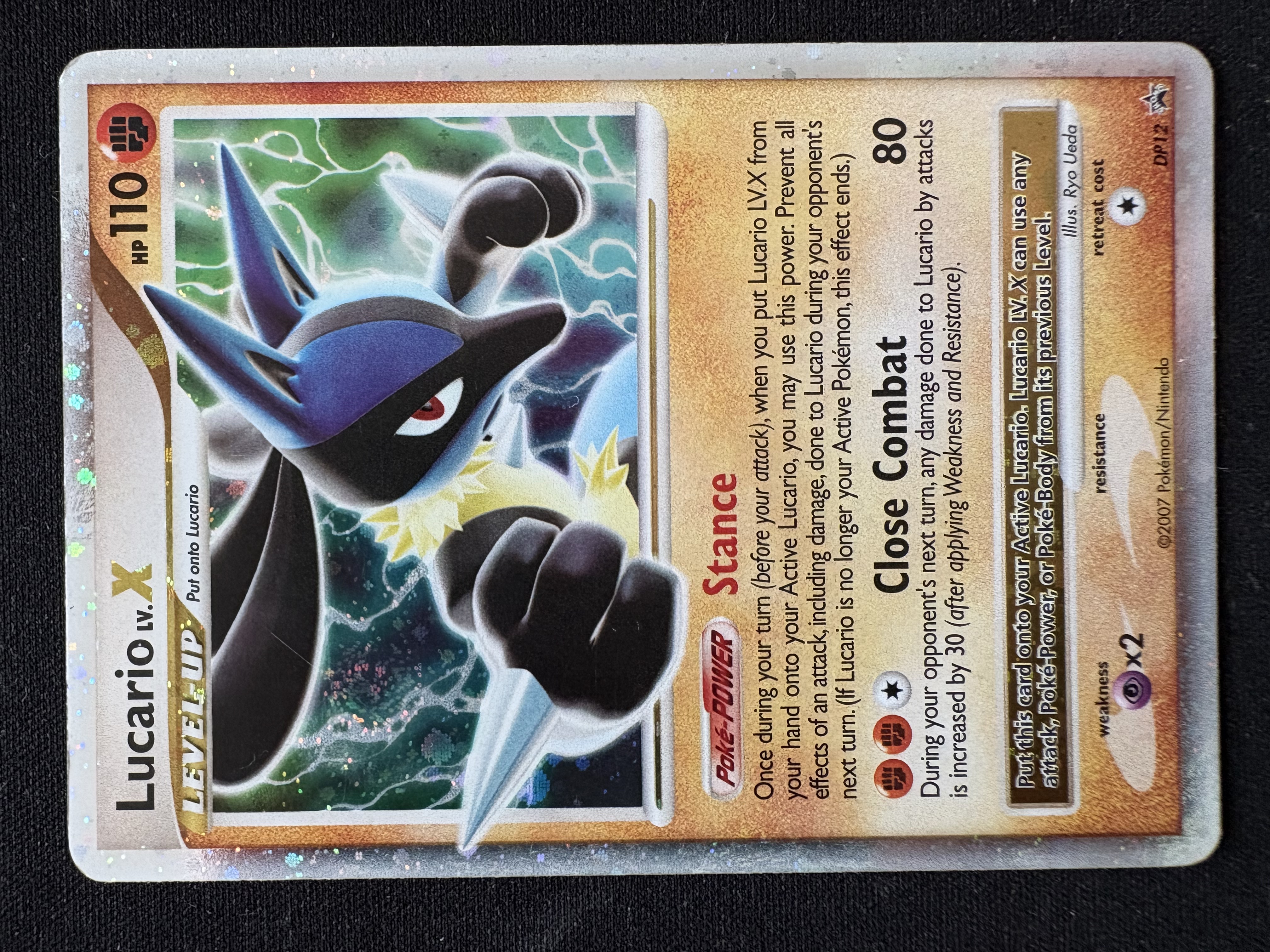 Lucario LV.X (DPPR 12) - Edge Repair and Clean